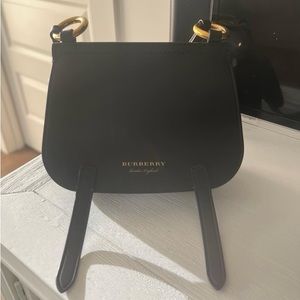 Burberry Bridle Baby Studded Leather Shoulder Bag